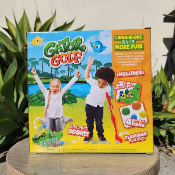 NEW Gator Golf Lawn Game Backyard Picnic Fun Minifigure Golf Putt Alligator Tail - Picture 6 of 11